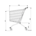 Wózek sklepowy marketowy metalowy