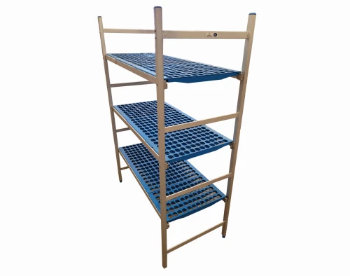 Regał aluminiowy modułowy 3-półkowy